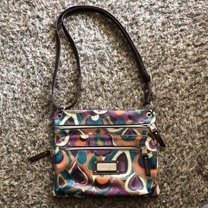 Relic brand crossbody purse, paisley pattern